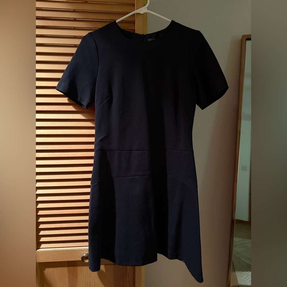Vince Crew Neck Mini Dress with Drop Waist Dress Size 6